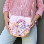 Kabelka saddle Květiny