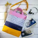 Kabelka city Pruhy a tečky