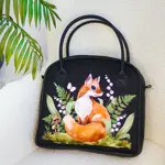  Kabelka s potiskem Oxford Světlá kytice