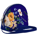 Mini kabelka  Coquette Luční květiny na modrém pozadí