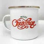 Smaltovaný hrnek Camper Merry Christmas