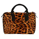 Dámská kabelka Barrel – textilní potisk Potisk geparda