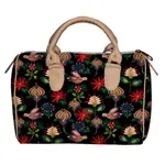 Dámská kabelka Barrel – textilní potisk v pohádkové zahradě