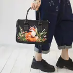 Dámská kabelka Barrel – textilní potisk Liška