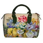 Dámská kabelka Barrel – textilní potisk  Jasné květiny