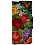 Klíčenka do kabelky – barevná kapsička na klíče s karabinkami Květiny