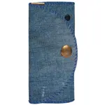 Klíčenka do kabelky – barevná kapsička na klíče s karabinkami s potiskem džínů