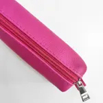 Klíčenka BIG – pouzdro na klíče z eko kůže se zipem   růžová