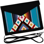 Dámský klutch konvert – elegantní sametová kabelka s potiskem Zajímavá ozdoba