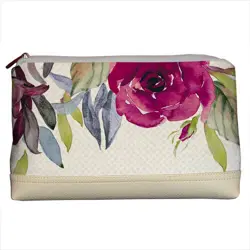 Kosmetická taška Lovely Květinová nálada béžová