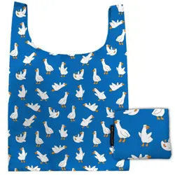 Skládací nákupní taška Husy