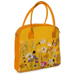  Taška s potiskem Oxford Květiny na žlutém podkladu