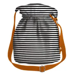 Dámská taška torba  Černé a bílé pruhy