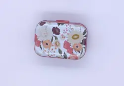 Plechová krabička Květiny coral