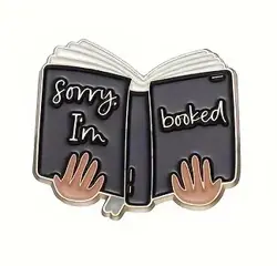 Odznak i'm booked smaltovaný připínáček