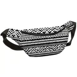 Ledvinka BUMBAG Černobílý vzor