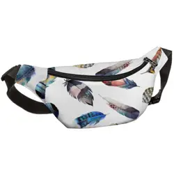 Ledvinka BUMBAG Barevné peří