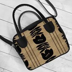 Dámská kabelka Kitto – sametový potisk Tradice