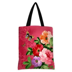 Kabelka original Květiny a motýl