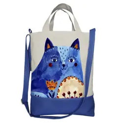 Kabelka city Modrá kočka