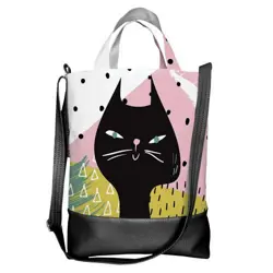 Kabelka city  Černá kočka