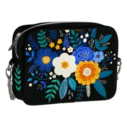 Kabelka na řetízku Cherie  Gerbery a sedmikrásky