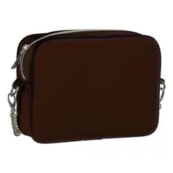 Kabelka na řetízku Cherie tmavě hnědá