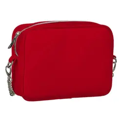 Kabelka na řetízku Cherie karmínová