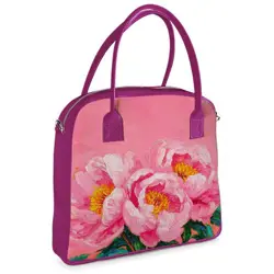  Kabelka s potiskem Oxford Růžové pivoňky