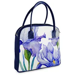  Kabelka s potiskem Oxford Modré kosatce