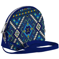 Mini kabelka  Coquette modrý ornament