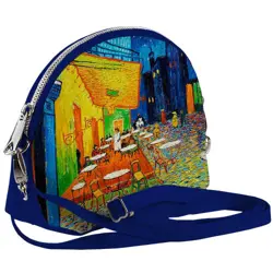 Mini kabelka  Coquette Noční terasa kavárny. Van Gogh