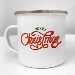 Smaltovaný hrnek Camper Merry Christmas