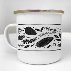 Smaltovaný hrnek Camper Šišky a bobule