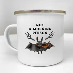 Smaltovaný hrnek Camper Not a morning person