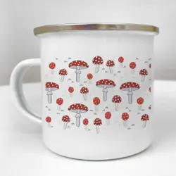 Smaltovaný hrnek Camper Houby