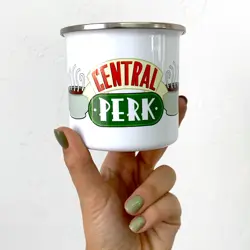 Smaltovaný hrnek Camper Central perk