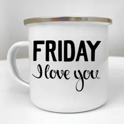 Smaltovaný hrnek Camper   Friday I love you