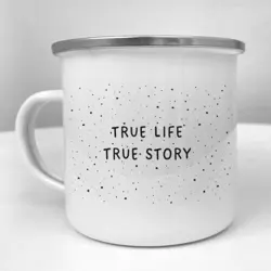 Smaltovaný hrnek Camper  True life true story