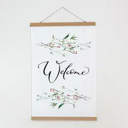 Látkový plakát na zeď Welcome