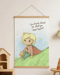Látkový plakát na zeď Malý princ