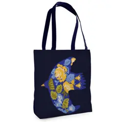 Textilní taška Tenderness Pták – stylový shopper na zip 