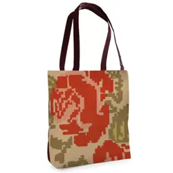 Textilní taška Tenderness To je taková květina – stylový shopper na zip