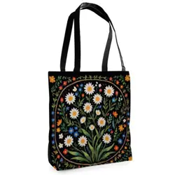 Textilní taška Tenderness Sedmikrásky a další – stylový shopper na zip