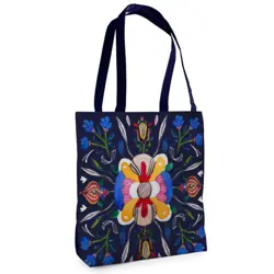 Textilní taška Tenderness  Květinový styl – stylový shopper na zip