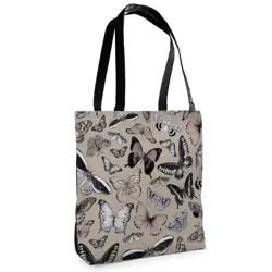 Textilní taška Tenderness Motýli – stylový shopper na zip