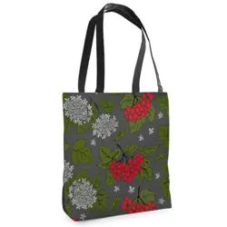 Textilní taška Tenderness guelder rose – stylový shopper na zip
