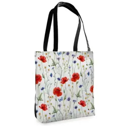 Textilní taška Tenderness Vlčí máky – stylový shopper na zip