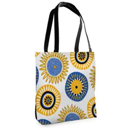 Textilní taška Tenderness Slunečnice – stylový shopper na zip