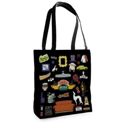Textilní taška Tenderness Central perk Friends – stylový shopper na zip